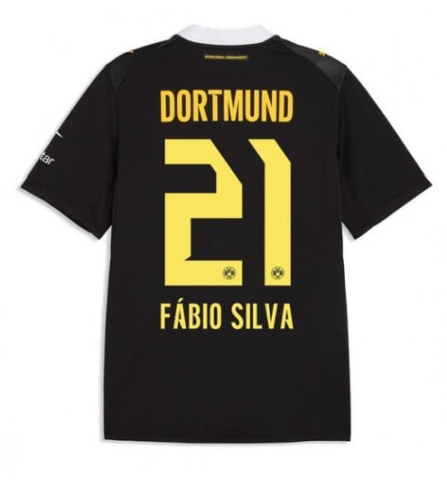Borussia Dortmund Fabio Silva #21 Vieraspaita 2026-27 Lyhythihainen Borussia Dortmund Fabio Silva #21 Vieraspaita 2026-27 Lyhythihainen